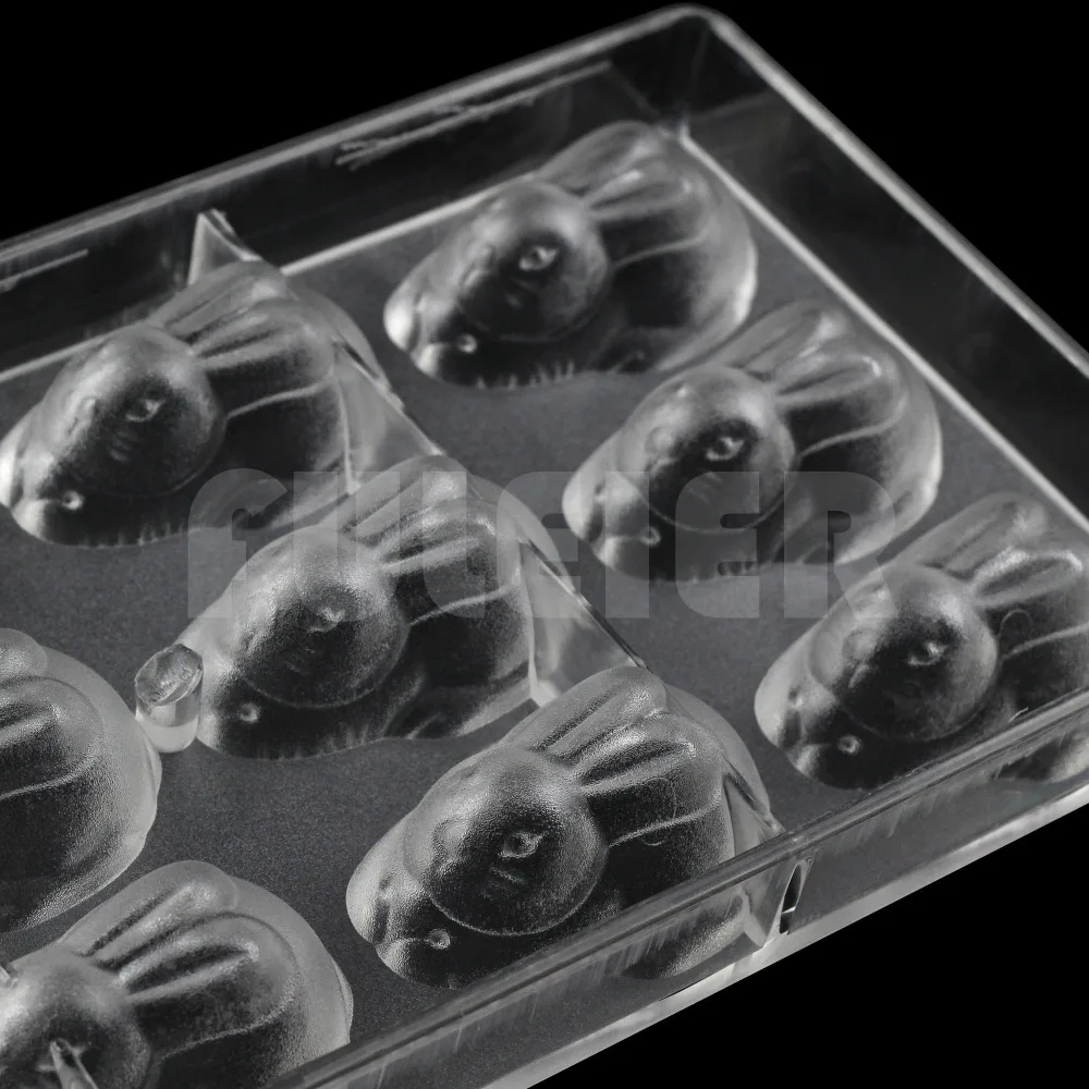 Rabbit shape polycarbonate candy chocolate mold DIY lovely sugar cake chocolate Confectionery tools baking pastry chocolate mold