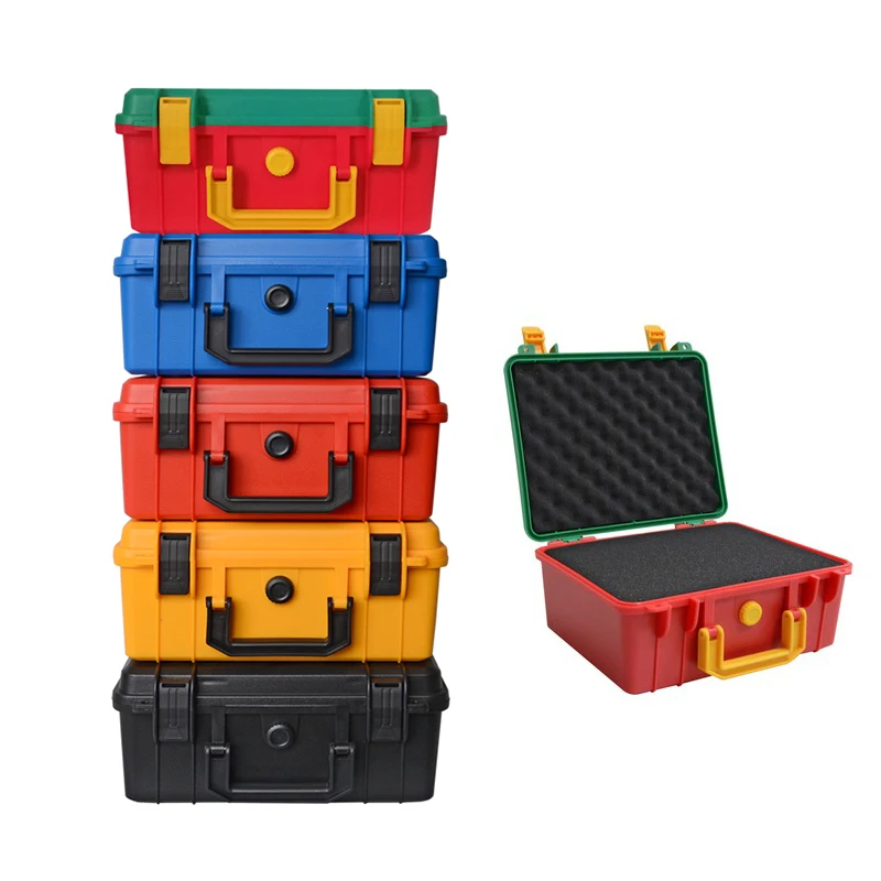 Tool Case Impact Resistant Case Protective safety Toolbox ABS Plastic Storage Toolbox Sealed Tool Case Shockproof with sponge