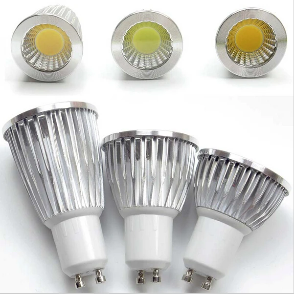 

Free shipping gu10 / E27 dimmable / GU5.3 / E14 / B22 / MR16 / 9W 12W 15w COB AC110-220V High Power Led cob Light Bulbs