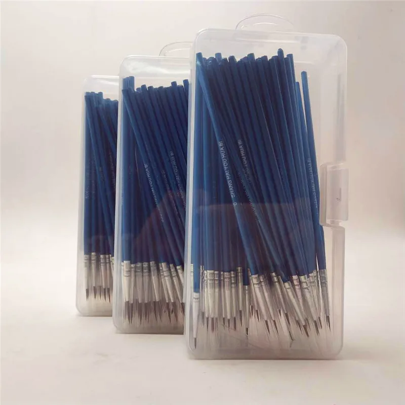 100 pz/set Dettagli Pennelli Set Per I Modelli, Miniature, Lettering, e Viso Pittura