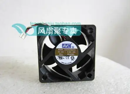 

Original AVC DS05020B24U 5cm50*50*20 24V0.30A 3 wire double ball heat radiation fan