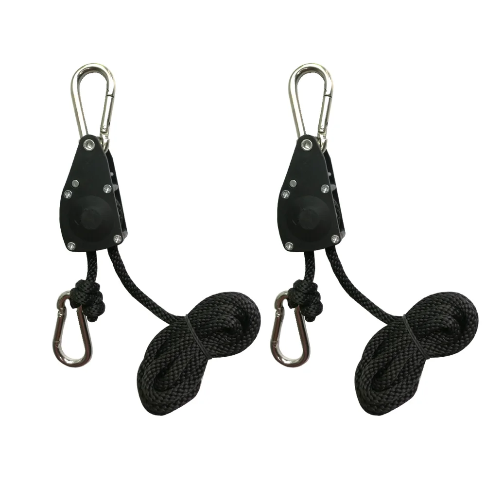 Correa de lazo ajustable para Kayak, canoa, barco, coche, amarre, trinquete, gancho, polea, percha de bloqueo de cuerda, 150lbs