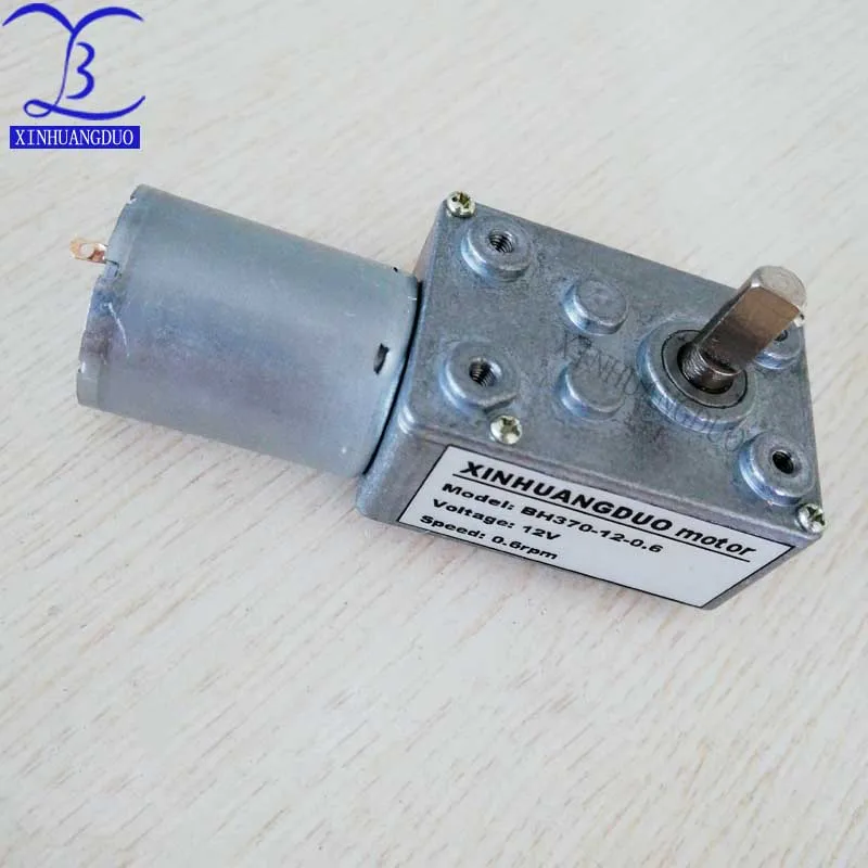 370 DC 12V motoreduktor miniatury 0.6RPM -120RPM redukcja prędkości silnika metalowa skrzynia biegów koło zębate Model 6mm średnica wału