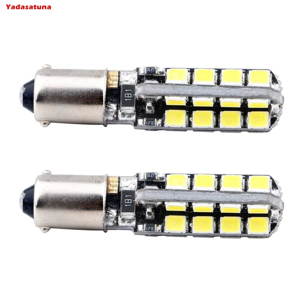 2X White 6000K BA9S 32 SMD LED 2835 Car Canbus Error Free Wedge Turn Signal Light Bulbs Car Lighting