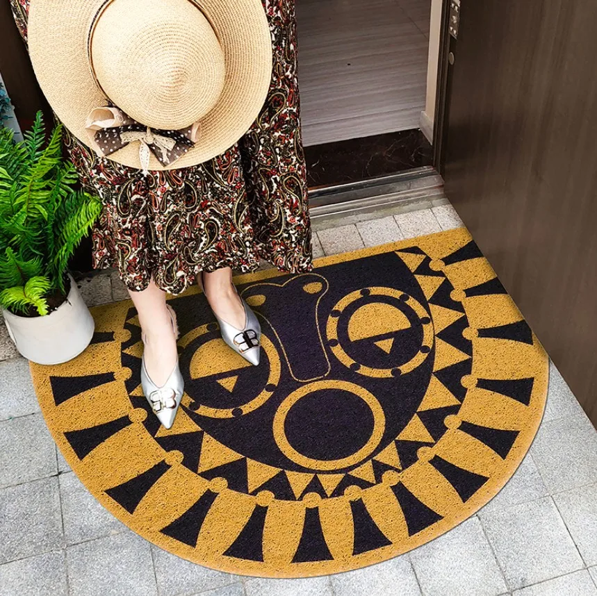 Luxury Ethnic Bohemia Door Mat Waterproof Carpet Sticker Floral Rug Sticker Decorative Stair Mats Living Room PVC Material Mat