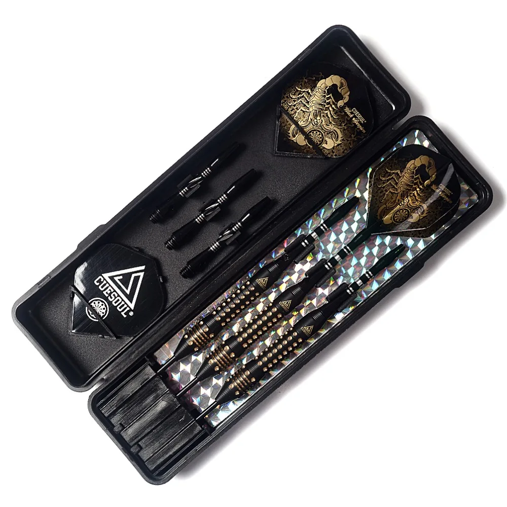 CUESOUL Black Scorpion 24 Gram Steel Tip Darts Set - AliExpress 18