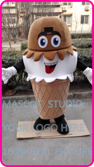 

mascot plush ice cream icecream mascot costume custom cartoon character cosplay fancy dress mascotte theme