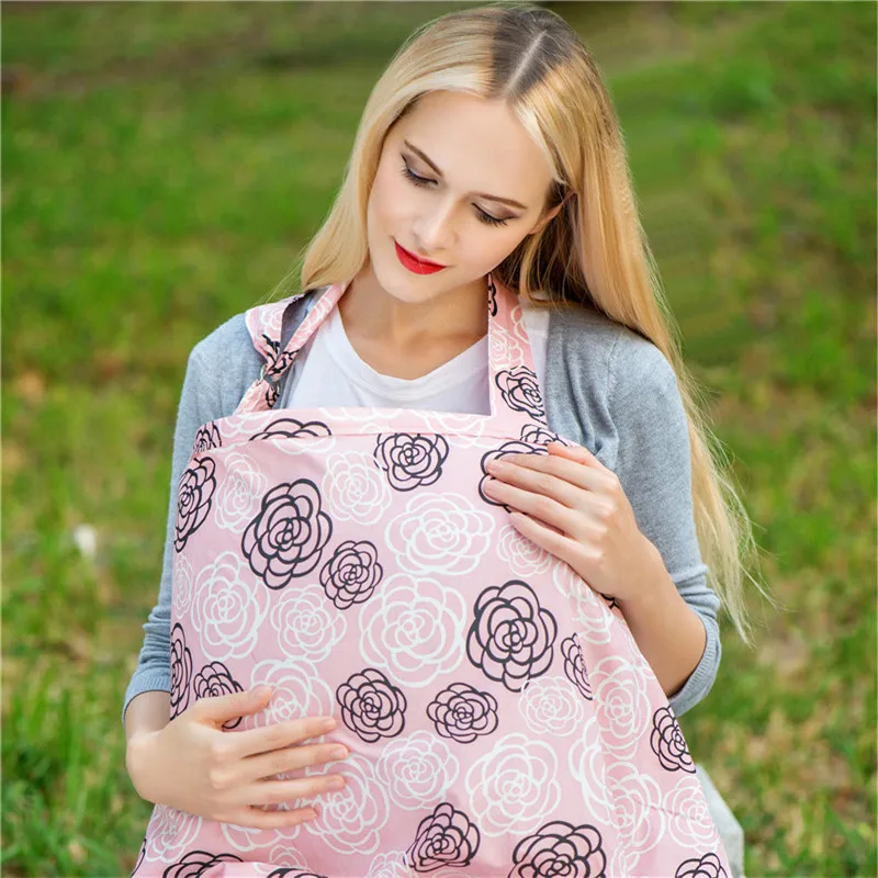 Breathable Breastfeeding Cover Baby Nursing Covers Cotton Mother Outdoor Baby Shawl Feeding Covers Apron Cover Maternity Pads