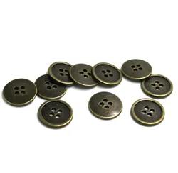 20pcs 20mm Metal bronze/gun black flat Buttons Pattern Carved Sewing Buttons