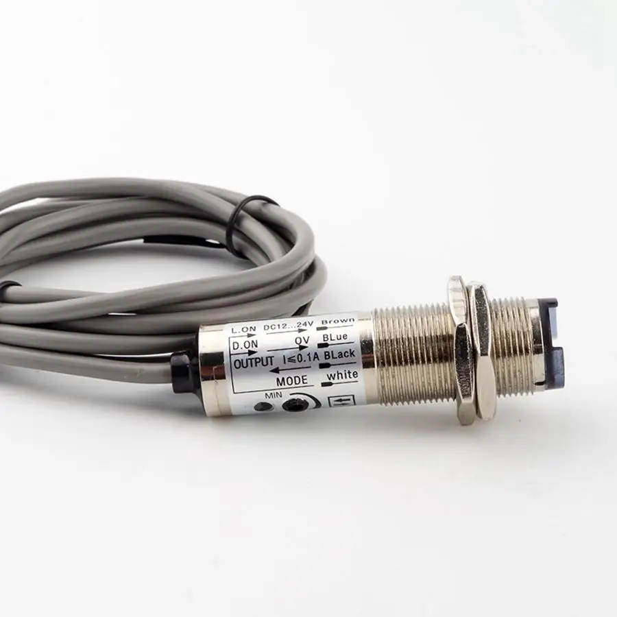 4-40cm 6-36V DC NPN 4 Wires NO/NC CDD-40N Optoelectric Switch Inductive Proximity Sensor Brass Case