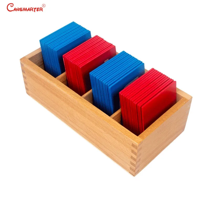 Montessori Blue Red Alphabet Puzzles Lettle Materials for Toddlers Wooden Child Language Learning Educational Toys for Children