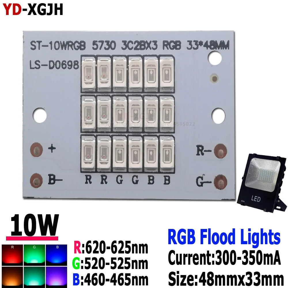 

100P 16-color RGB-floodlights 10W SMD5730 LED color light Outdoor garden landscape Light Red Light Remote Control For Billboard