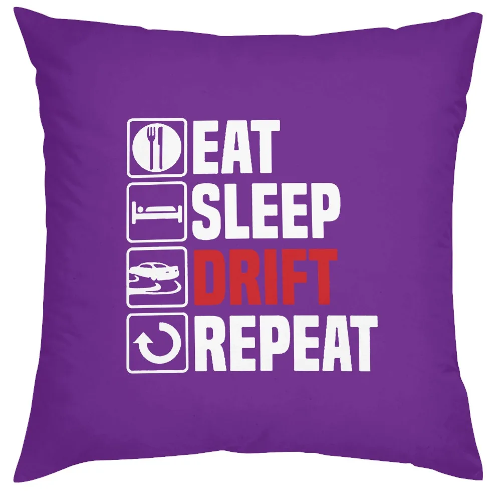 Novelty Foods Sleeping Board Repeat Pillow Skis Boarders  Funny Quotes Gifts  Double Sided