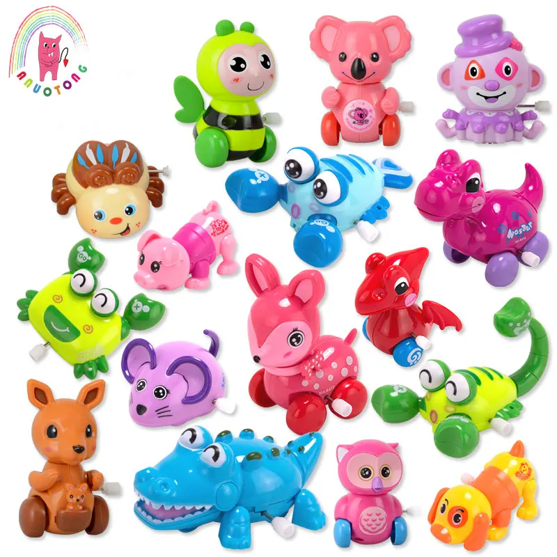 

Amusing Baby Classic Cute Cartoon Animal Wind Up Toys Clockwork Kids gift Running puppy honeybee Children Educational Toy