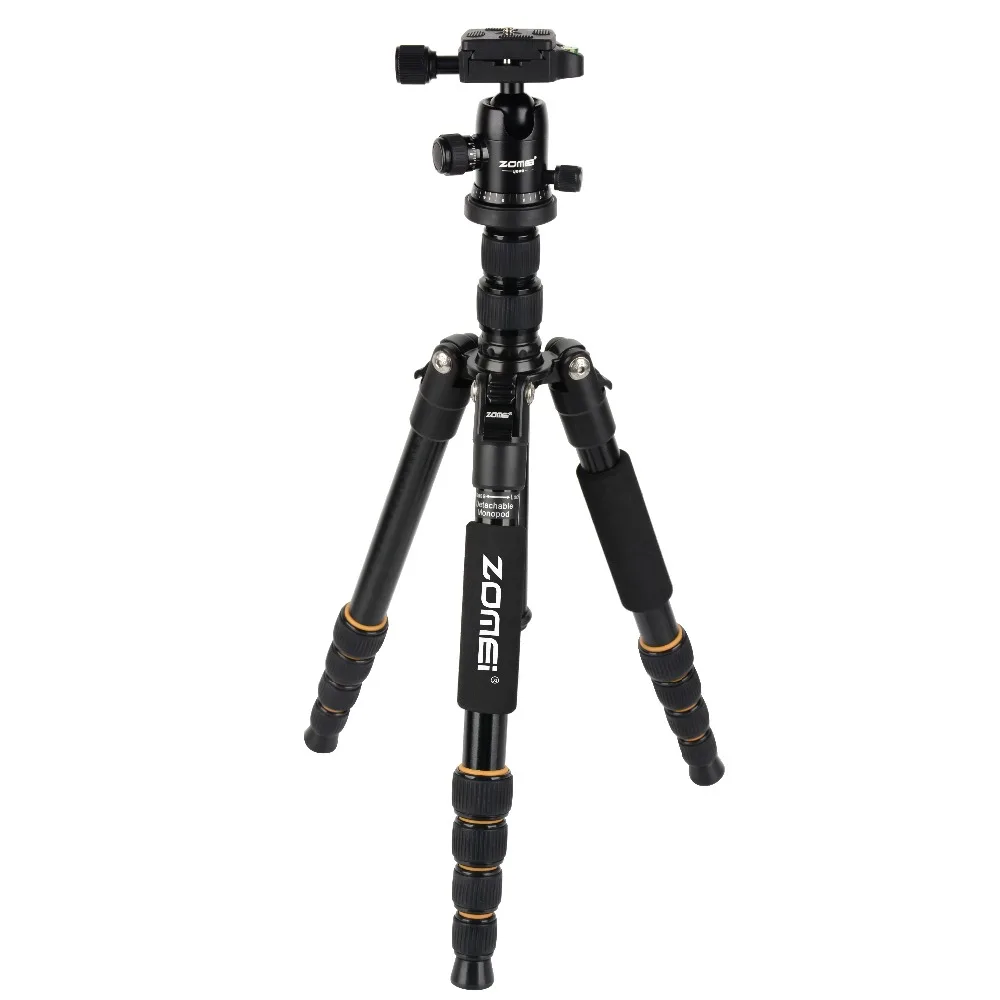 Zomei Q666 Professional Magnesium Alloy Digital Camera Traveling Tripod Monopod For Digital SLR DSLR Camera