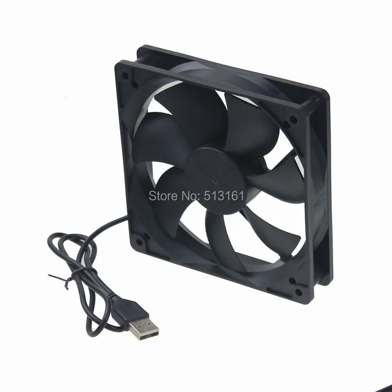 Gdstime-ventilador de refrigeración para ordenador, 120x120x25mm, 5V, 2 pines, 12025mm, USB, CC, 2 unids/lote