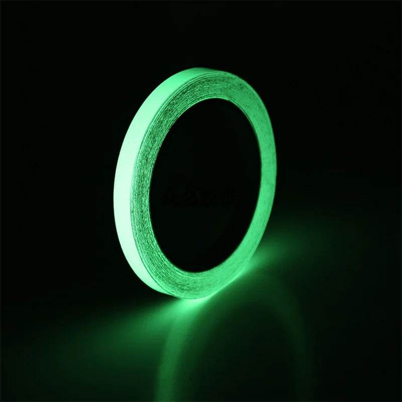 10M Self-adhesive Luminous Tape Strip 10/15/20mm Glow In The Dark Green Home Decor Use for Concrete Floors Stair Treads Risers