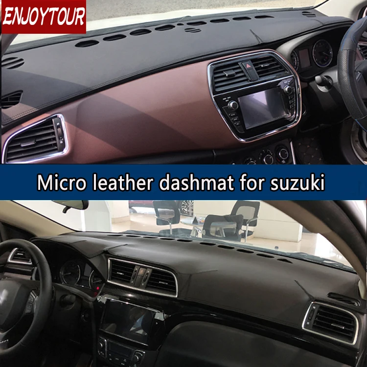 For Suzuki Alivio/Ciaz SX4 S-Cross Neo Baleno Leather Dashmat Dashboard Cover Prevent Sunlight Pad Dash Mat