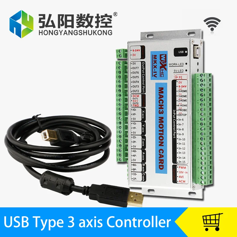 3axis 4axis 6axis Mach3 Card For Cnc Router Control System MK3-IV MK4-Ivmach3 USB Port Support Window 7