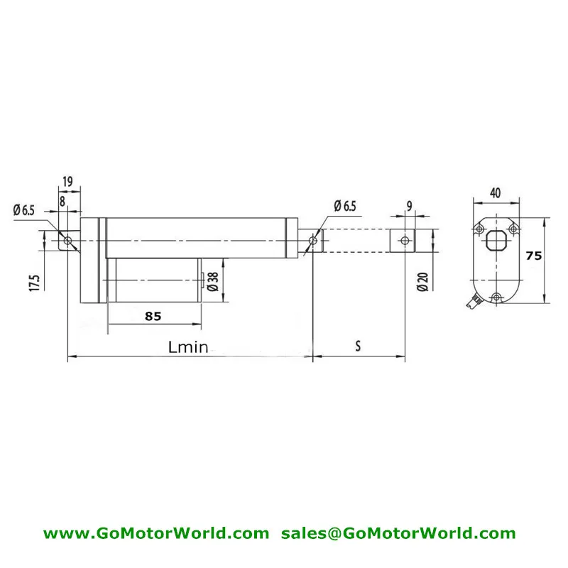 Customized 12V 24V 200mm adjustable stroke 900N 198LBS load 80mm/s heavy duty linear actuator with encoder signal feedback