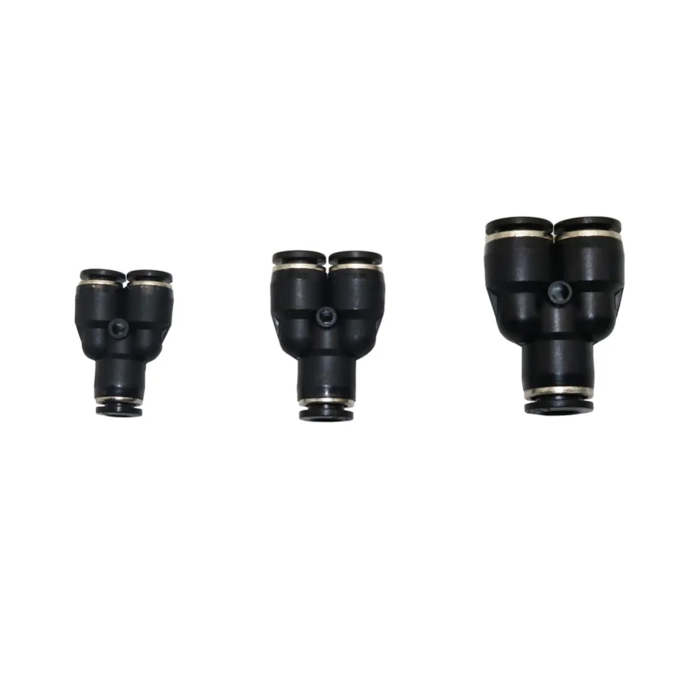 

3 Pcs Y type Quick coupling Pipe joint Pneumatic connector Garden mist cooling Tracheal hose Quick Connector