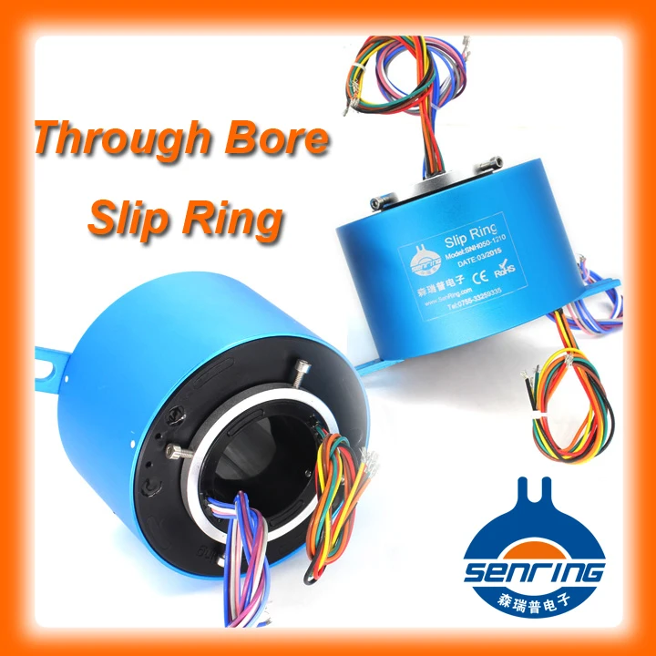 Through hole slip ring 6 wires each 5A with bore size 38.1mm(1.5'') SENRING