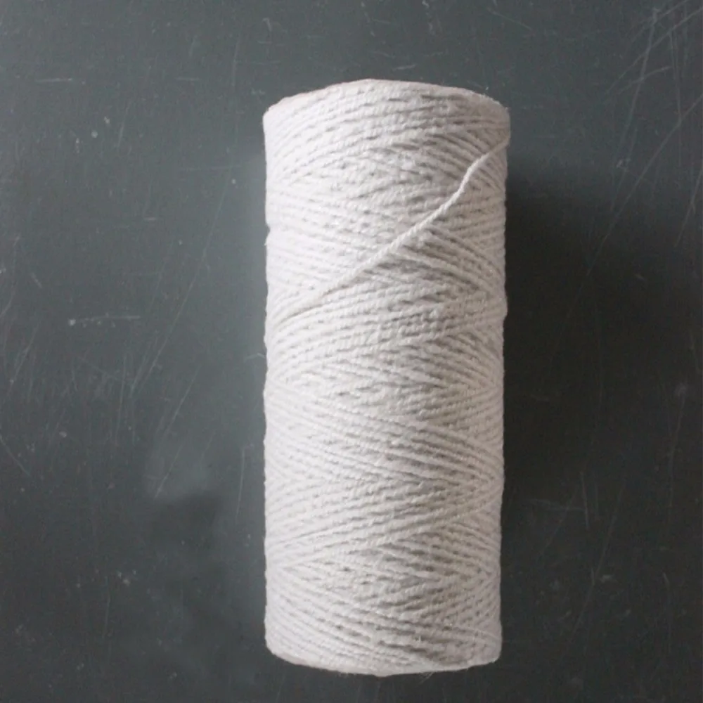 dia 2mm 2kg Ceramic fiber line fireproof line resistant to fire resistance of ceramic fiber ropes above 1000 degrees.