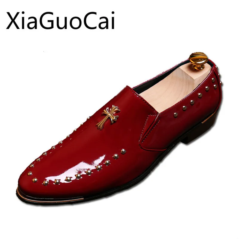 Fashion Luxury Men Dress Shoes Formal Slip-on Leather Men Business Shoes Casual Oxfords for Mens Drop Shipping X3 35