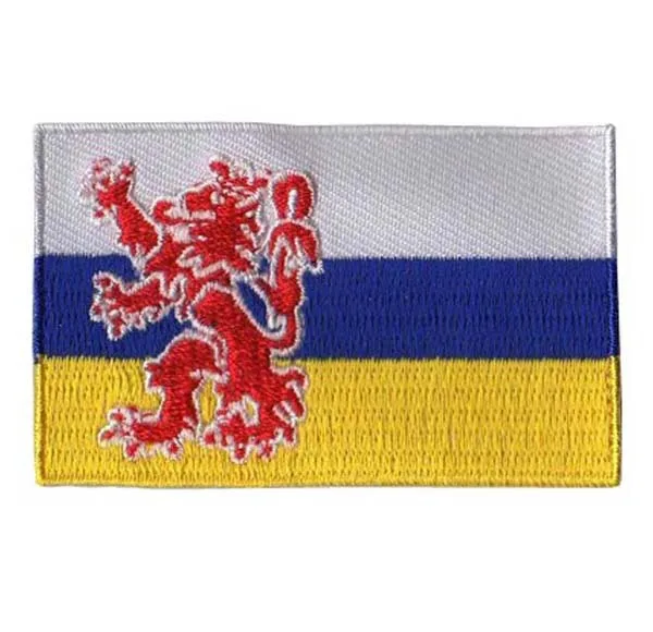 

Limburg флаг, вышивка, патч для одежды, индивидуальная фотография и железо на подложке MOQ 50 шт.