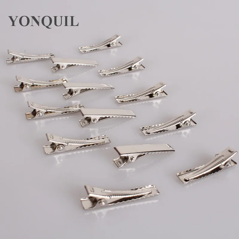 

Alligator Clips 32Mm DIY Hairclips New Prong Barrettes Brooch Clips Finding Crocodile Clips for Hair Accessories 300PCS/LOT