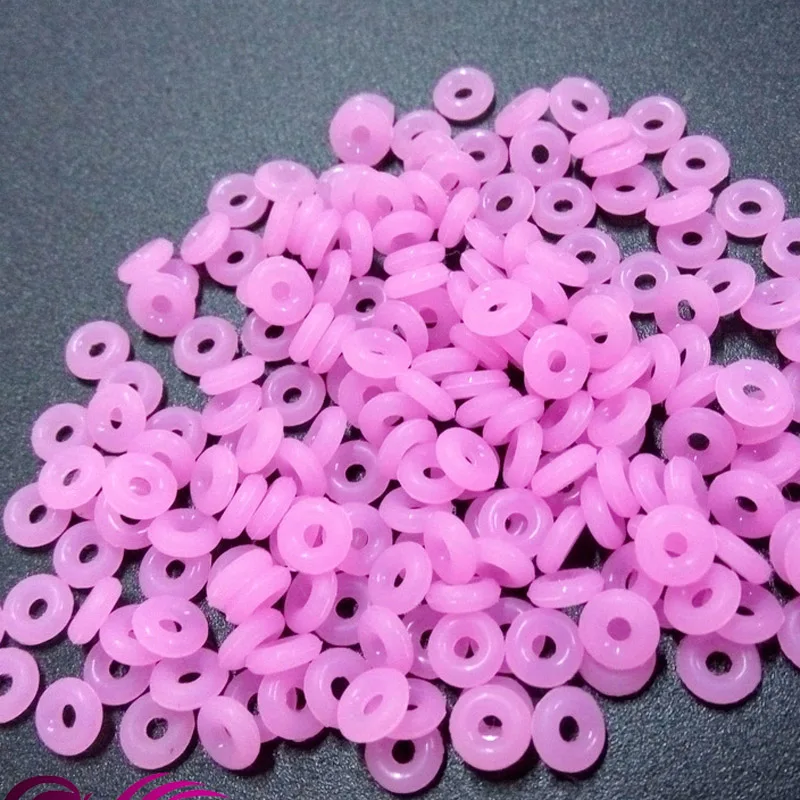 50PCS/LOT Colorful DIY Accessories Silicone Rubber Spacers Jewelry Findings Stopper Fixed Beads Clip Fit Pandora Bracelet Chain