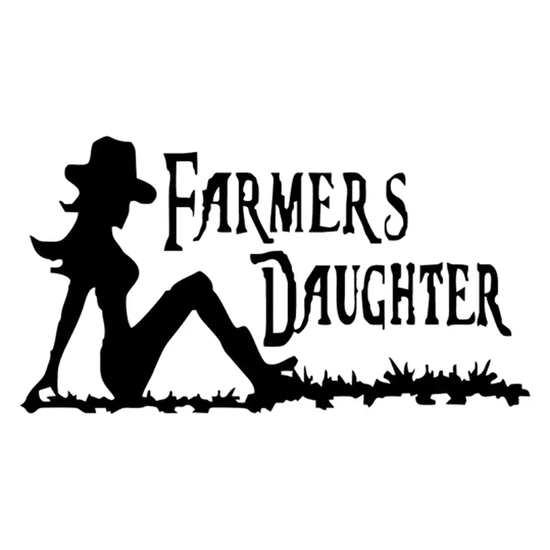 Car- stying  FARMERS DAUGHTER Fashion Vinyl Decorative Stickers Decals Vinyl Graphics Decals Jdm