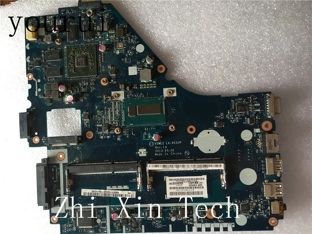 yourui NBMFP1100A NB.MFP11.00A For Acer Aspire E1-572G Laptop Motherboard V5WE2 LA-9531P With i3-4010u CPU DDR3 Fully Tested ok