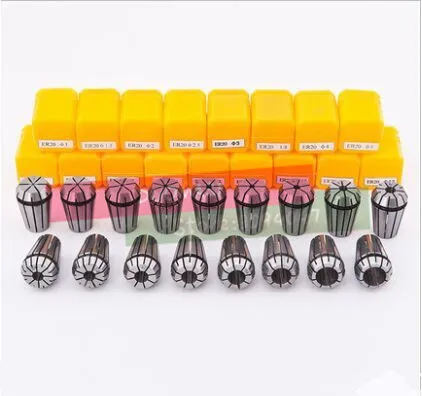 Free Shipping 15pcs er11 collet chuck set 1 mm to 7 mm for CNC milling lathe tool Engraving machine spindle motor