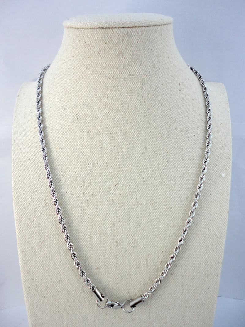 50Pcs Water Wave Stainless Steel Torques Chain 20.47 inch 52Cm Never fade Necklaces For Women Fashion Jewelry RL491