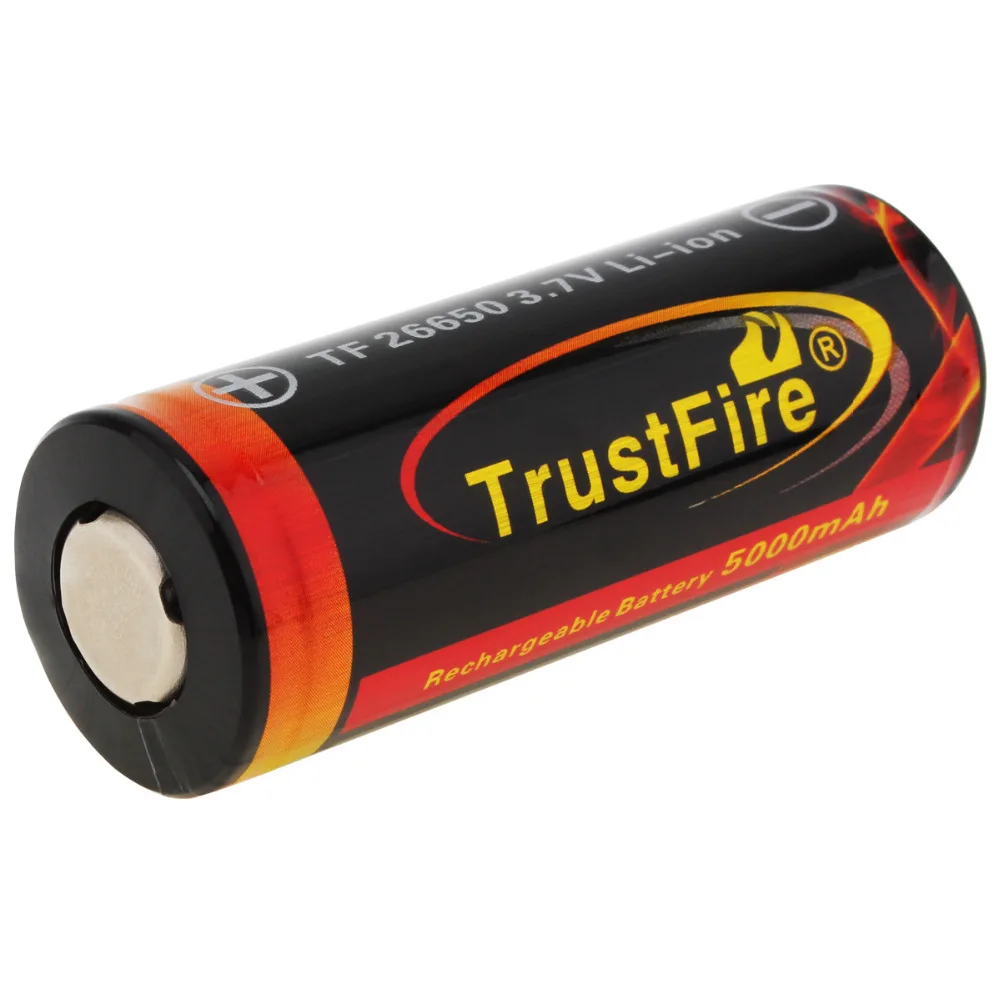 Trustfire 26650 Battery Rechargeable Battery 3.7V Capacity Li-ion Rechargeable Battery For Flashlight Torch Battery