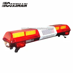 Barra de luces LED de emergencia para coche, luz de advertencia para camión de bomberos, lente de PC, DC12V, 48 