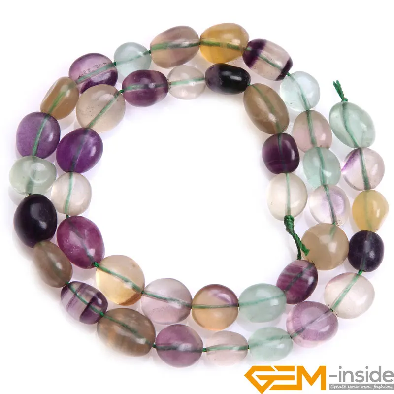 9x12mm Freeform Natural Stone Beads for jewelry making:Critines Amethysts Crystal Fluorite Amazonite Strand 15\