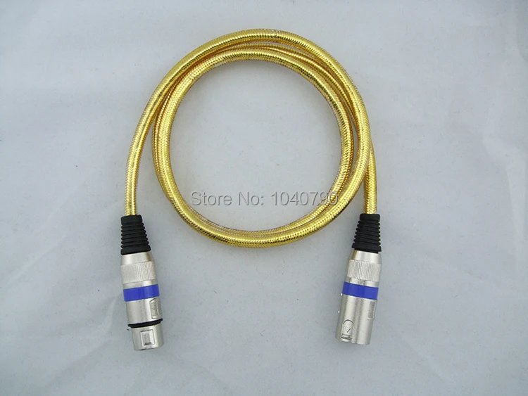 XLR 3Pin yellow Mic Cable Cord Microphone Audio Male to Female Shielded  Tuning decca nong male female microphone line 3M 9.6ft