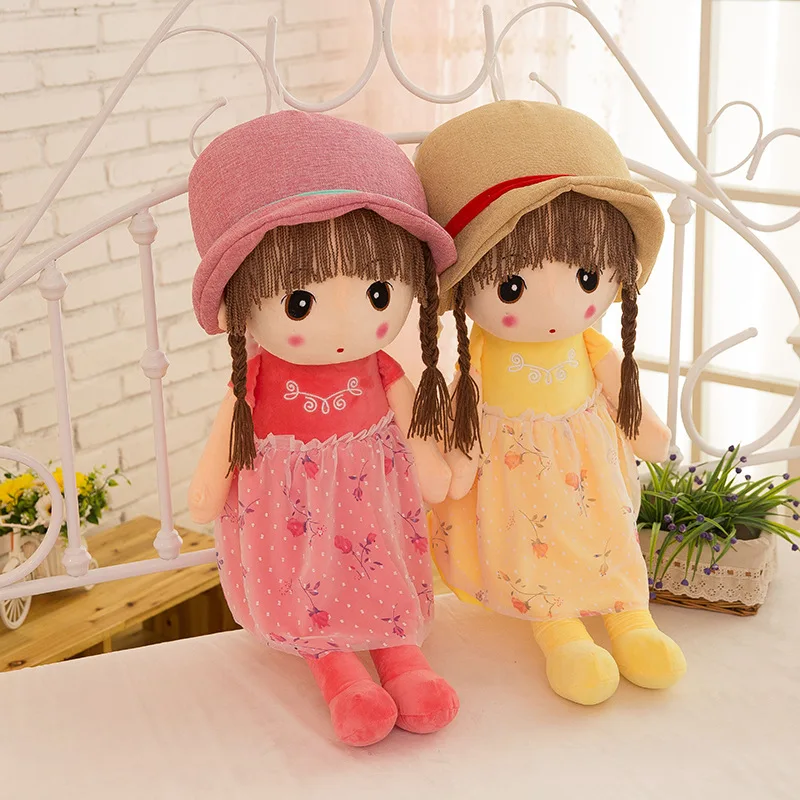 

Flower Hat Doll Plush Toys Children Birthday Gift Pillow Baby Girls Doll