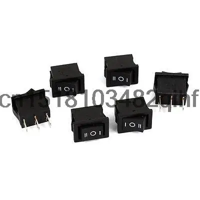 

5Pcs Black AC250V 6A AC125V 10A 3 Position Locking SPDT Rocker Switch