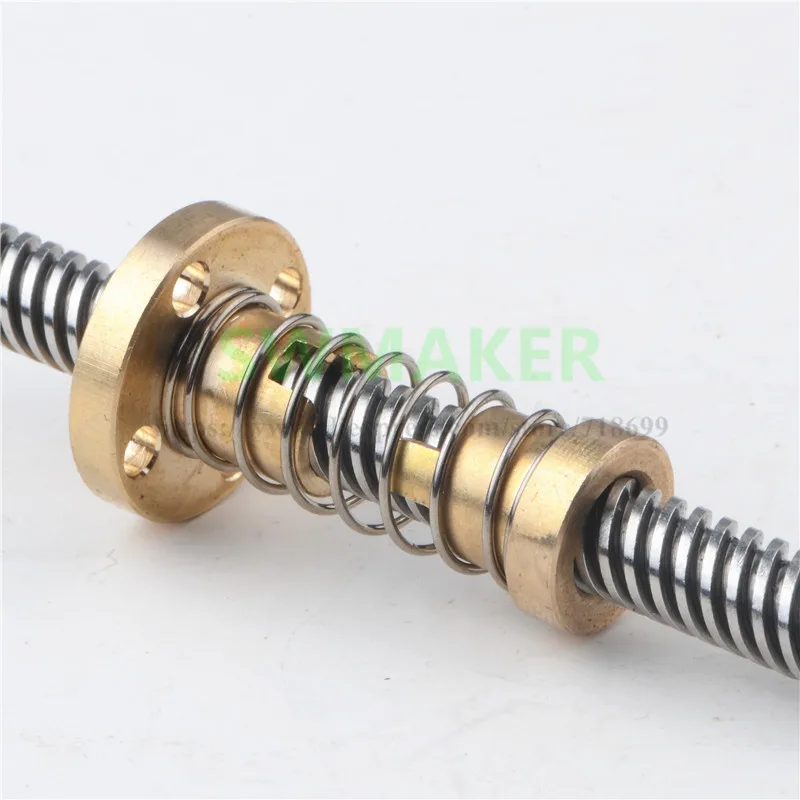 2pcs TR8x2/TR8x4/TR8x8 /TR8x1/TR8x10/TR8x12/TR8x14 lead screw Anti-Backlash Nut TR8 elimination gap nut