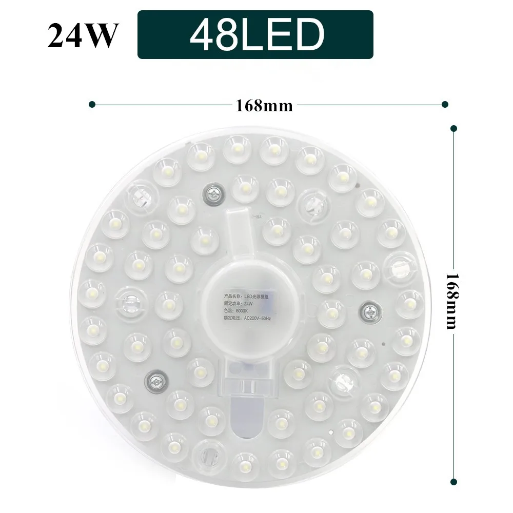 Imagem -04 - Donwei 12w 18 24 36 Luzes do Painel Placa Modificado Fonte de Luz Lâmpada Interior Poupança Energia Luzes Led para o Quarto Sala Estar