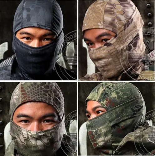 

Outdoor Camouflage Tactical Balaclava Masks Full Face Protect Military exercises Paintball Hunting Airsoft Ski Cycling Polyester