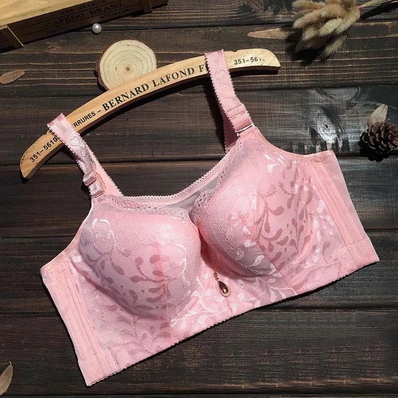 Tube Full lace bra lingerie Women sexy cotton-lined Underwire big bust 50 48 38 40 42 44 46 C D DD E F G cup push up Bhs C3311