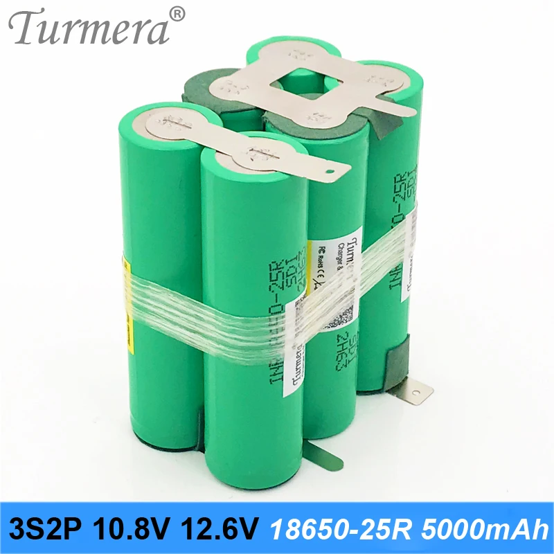 NUOVA batteria 3s2p 18650 5000mah 25r 10.8v 12.6v 20a batteria di saldatura per utensili cacciavite batteria personalizzata jan29