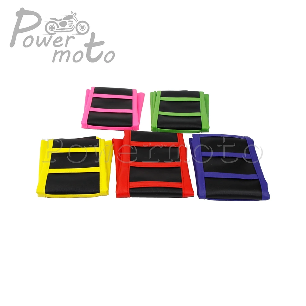 Off-road Dirt Bike Gripper Soft Seat Rubber Cover Yellow For Honda Yamaha Suzuki DRZ RMZ WR YZF TTR 85 125 150 250 426 450 500