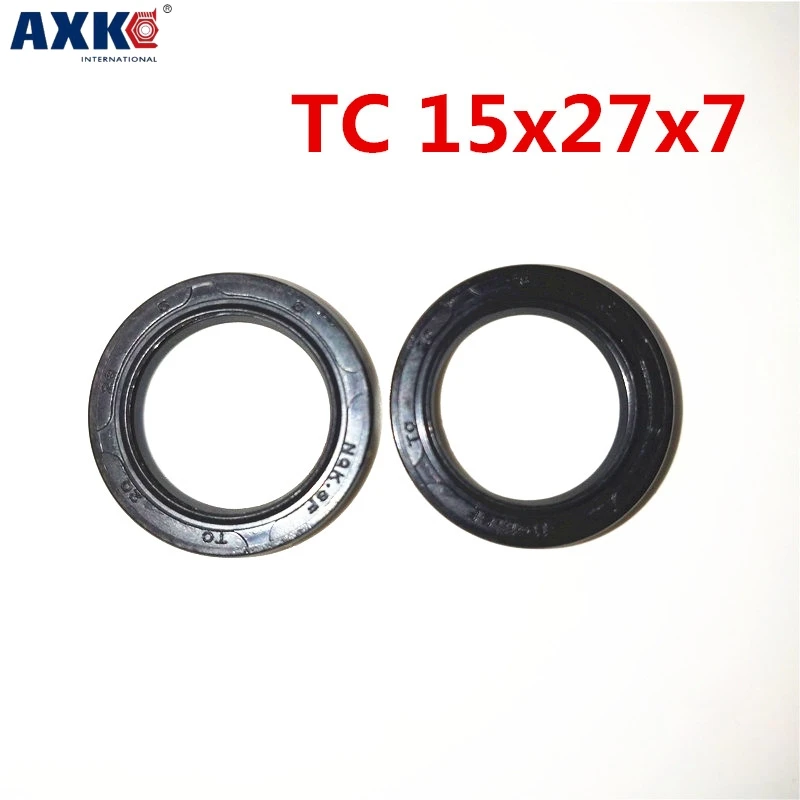 20pcs/NBR Shaft Oil Seal TC-15*27*7 Rubber Covered Double Lip With Garter Spring/consumer product