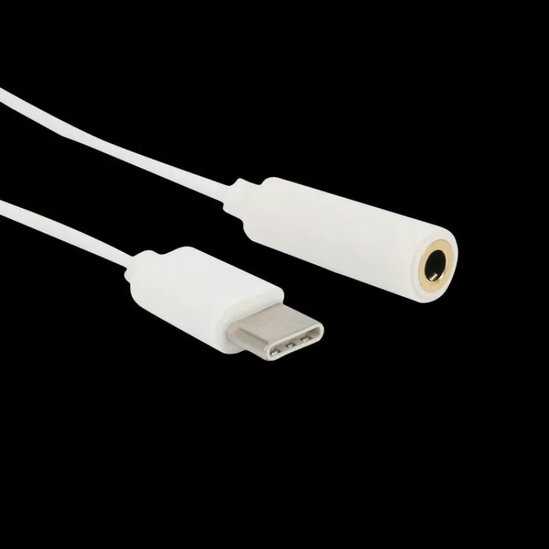 

New Type-C to 3.5mm Earphone cable Adapter usb 3.1 Type C USB-C male to 3.5 AUX audio female Jack for Xiaomi 6 Mi6 Letv 2 pro 2