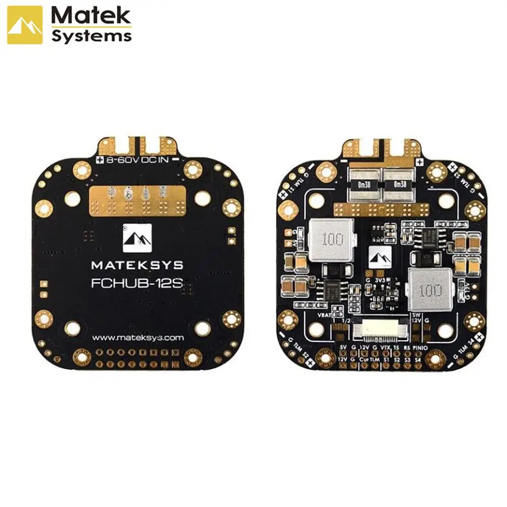 

Matek Systems XCLASS FCHUB-12S PDB Board 5V & 12V Output w/ 440A Current Sensor 3-12S Lipo For RC Models Spare Part DIY Accs